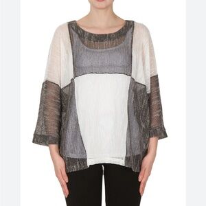 Joseph Ribcoff Checkered Top